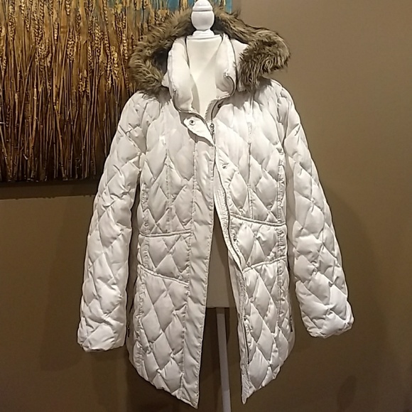 Lane Bryant Jackets & Blazers - Lane Bryant white down/feather coat size 18/20
